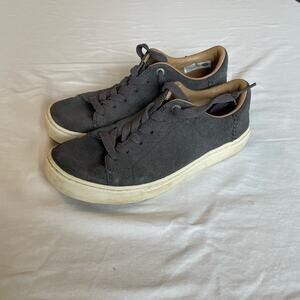 Tom’s gray suede casual sneakers.  Size 6